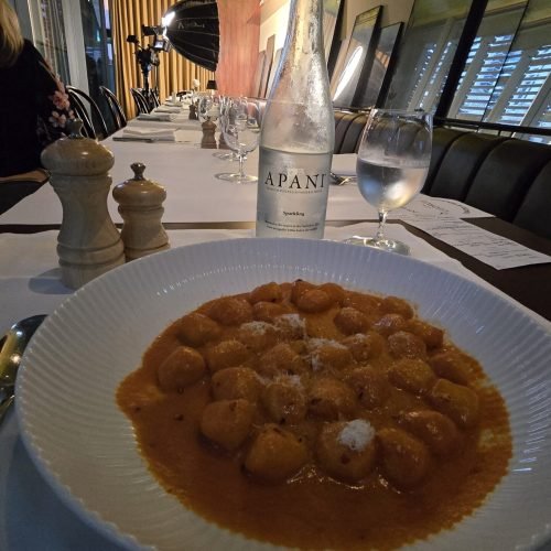 GNIOCCHI IN A WHISKY CREAM SAUCE