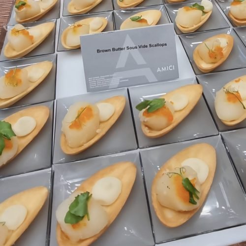 BROWN BUTTER SOUS VIDE SCALLOPS